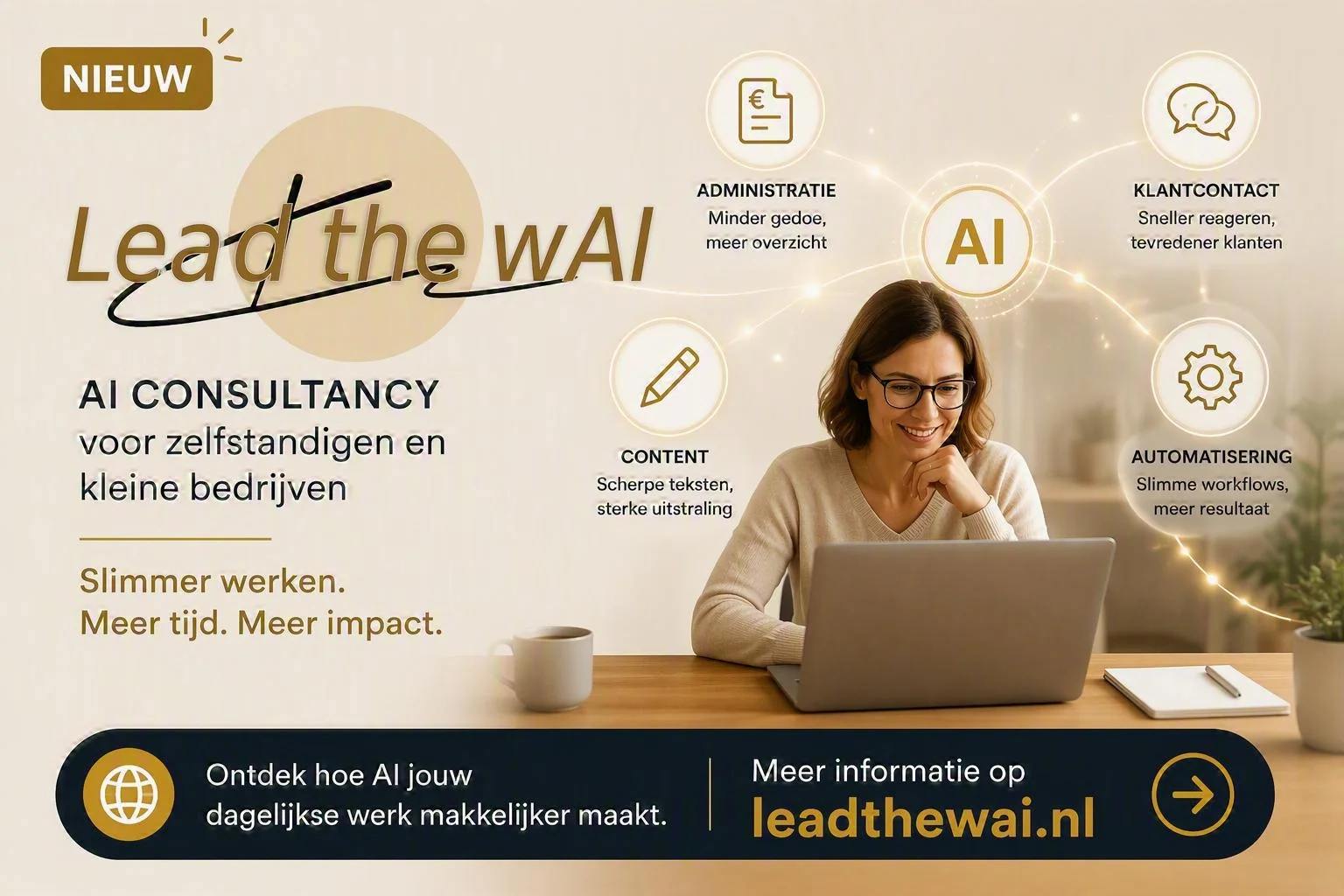 We introduceren Lead the wAI: praktische AI voor ondernemers