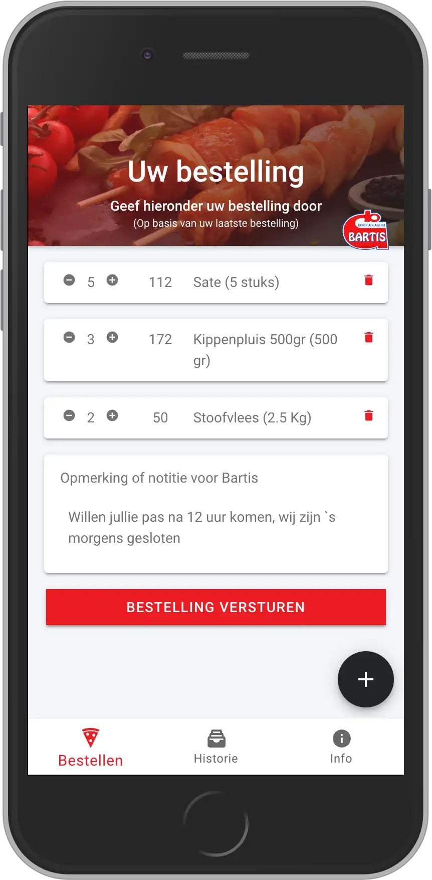 De Bartis Bestel App is Live